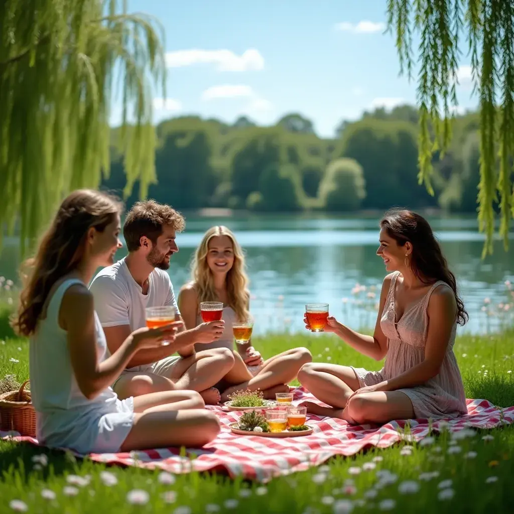 Egy teás kanna, amelyet természetes gyógynövények díszítenek.