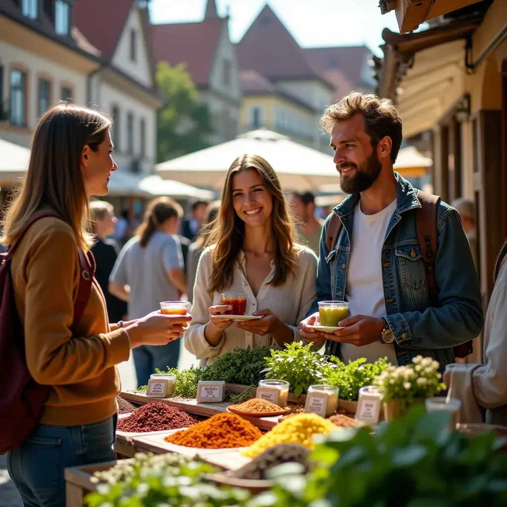 Egy kéz, amely gyógyteát önt a csészébe, hangsúlyozva a jótékony hatásokat.